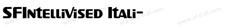 SFIntellivised Itali字体转换
